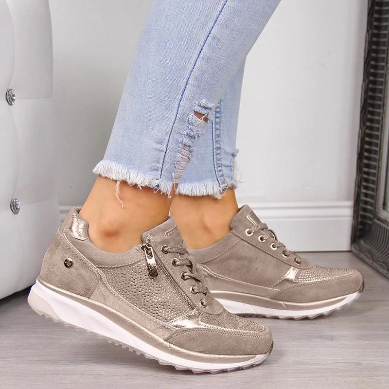 Pipyr - Zapatillas Ortopédicas con Cremallera Mujer