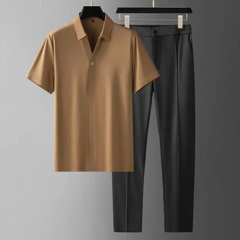 Sandro – Conjunto de Polo de Dos Piezas para Hombres