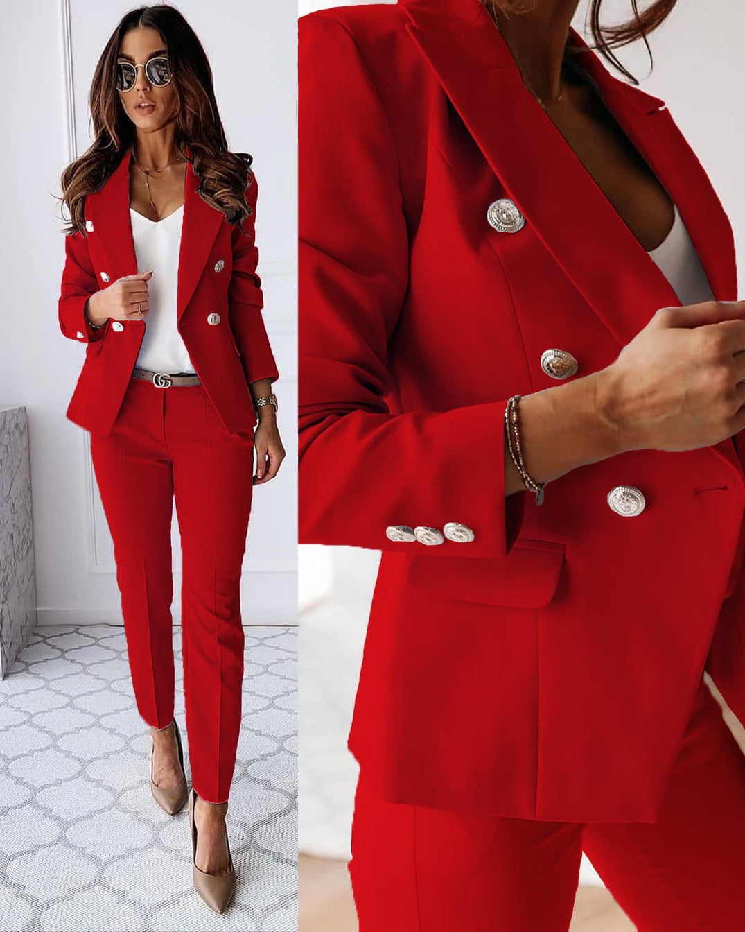 Maya - Elegante Traje de Blazer y Pantalones