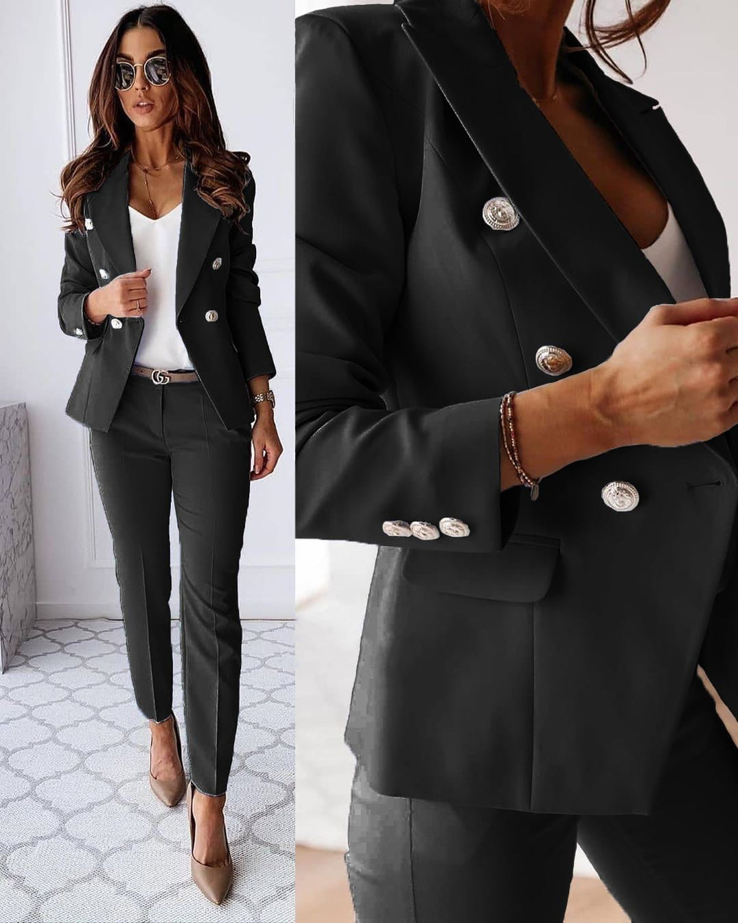 Maya - Elegante Traje de Blazer y Pantalones