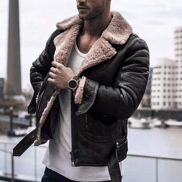 Dominic – Chaqueta de Cuero para el Invierno de Hombres