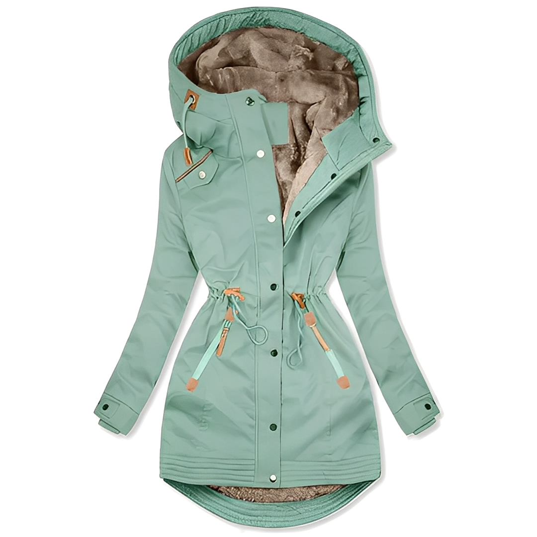 Carolyn - Parka moderna impermeable para mujeres