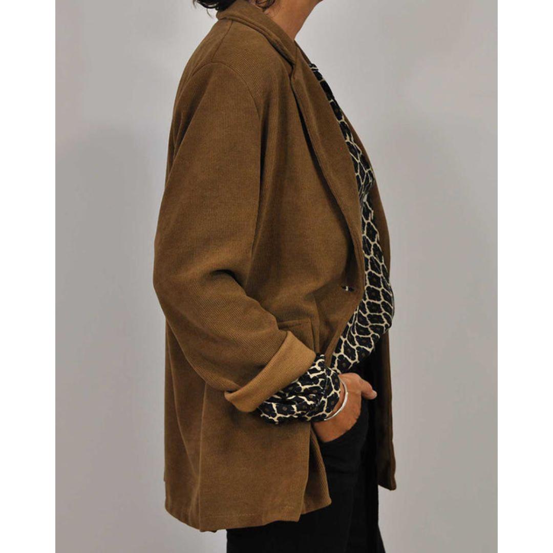 Meriva - Blusa holgada con cuello en V y botones para mujer