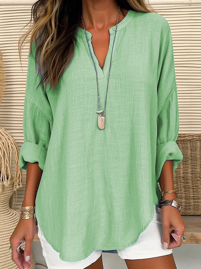 Eliza - Blusa Casual de Lino