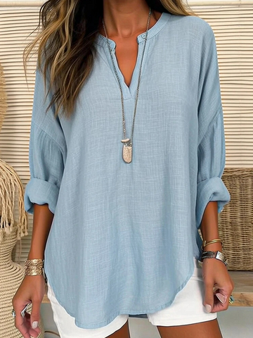 Eliza - Blusa Casual de Lino