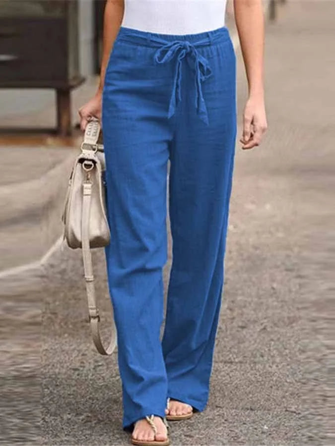 Rosanne - Pantalón casual de lino