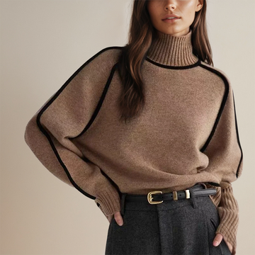 Aurora - Acogedor Jersey de Cuello Alto para Mujer