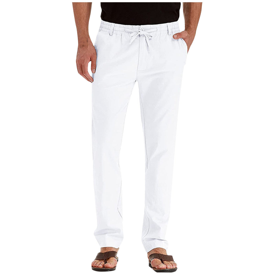 Harley - Hombres Pantalones de Verano Cómodos Básico