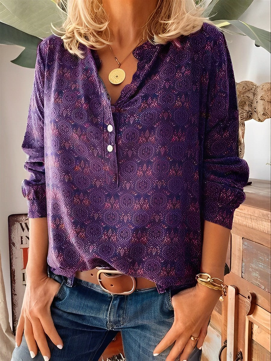 Bellamy - Blusa de mujer con diseño clásico