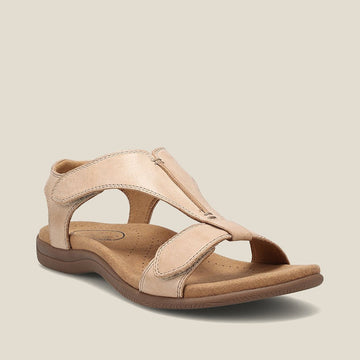 Rosemarie - Sandalias con Cuña Ortopédica de Cuero para Mujer