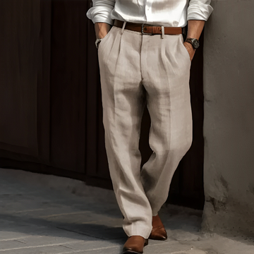 Zaiden - Pantalones retro de corte recto para hombres