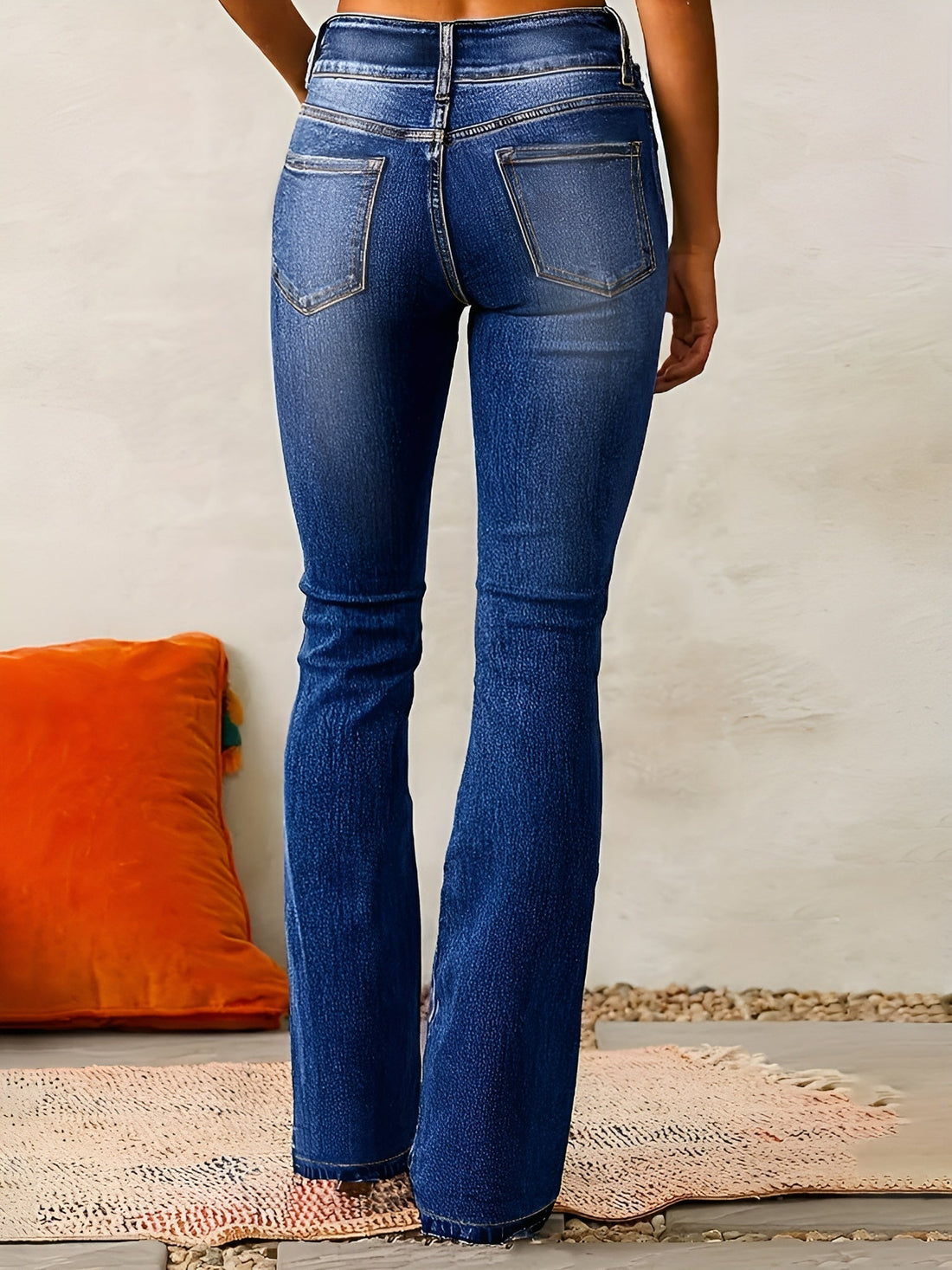 Neely - Jeans altos informales para mujeres