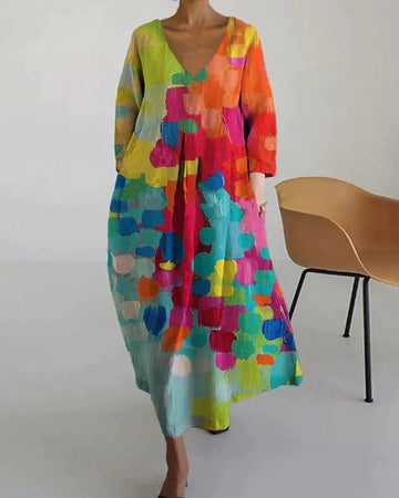 Alina – Vestido colorido con estampado para mujeres