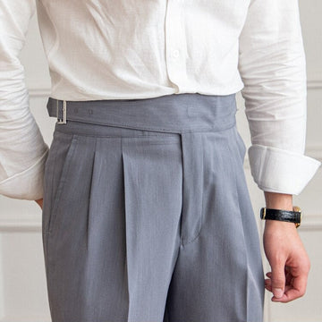 Bronson – Pantalón informal con hebilla ajustable para hombres