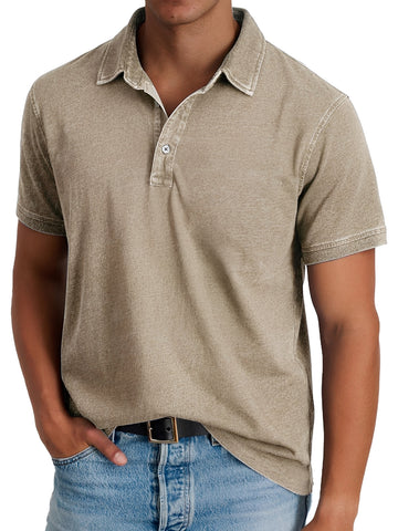 Darrell - Polo moderno con corte amplio para hombres