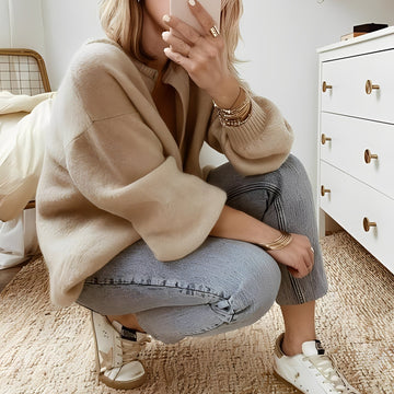 Mildred - Suéter de punto grande y cálido para mujeres