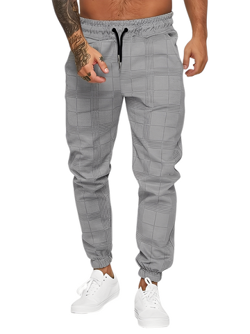 Colbert - Pantalón de cuadros para hombres, cómodo y holgado