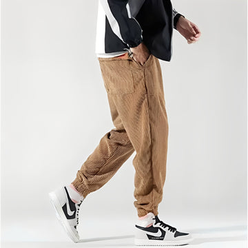 Kodey - Pantalones anchos y casuales de pana para hombres