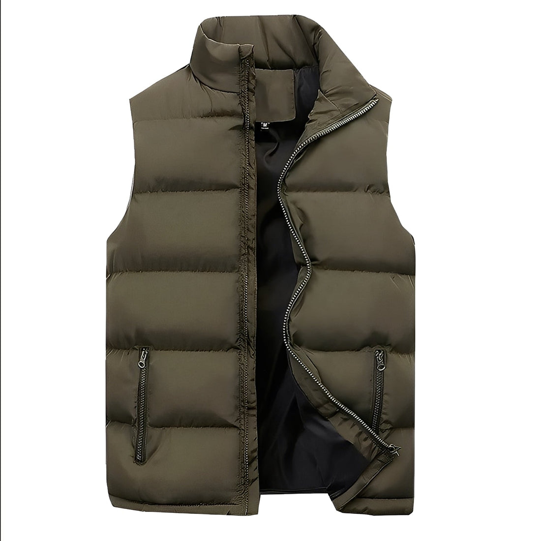 Darryl - Chaleco informal acolchado con cierre para hombre