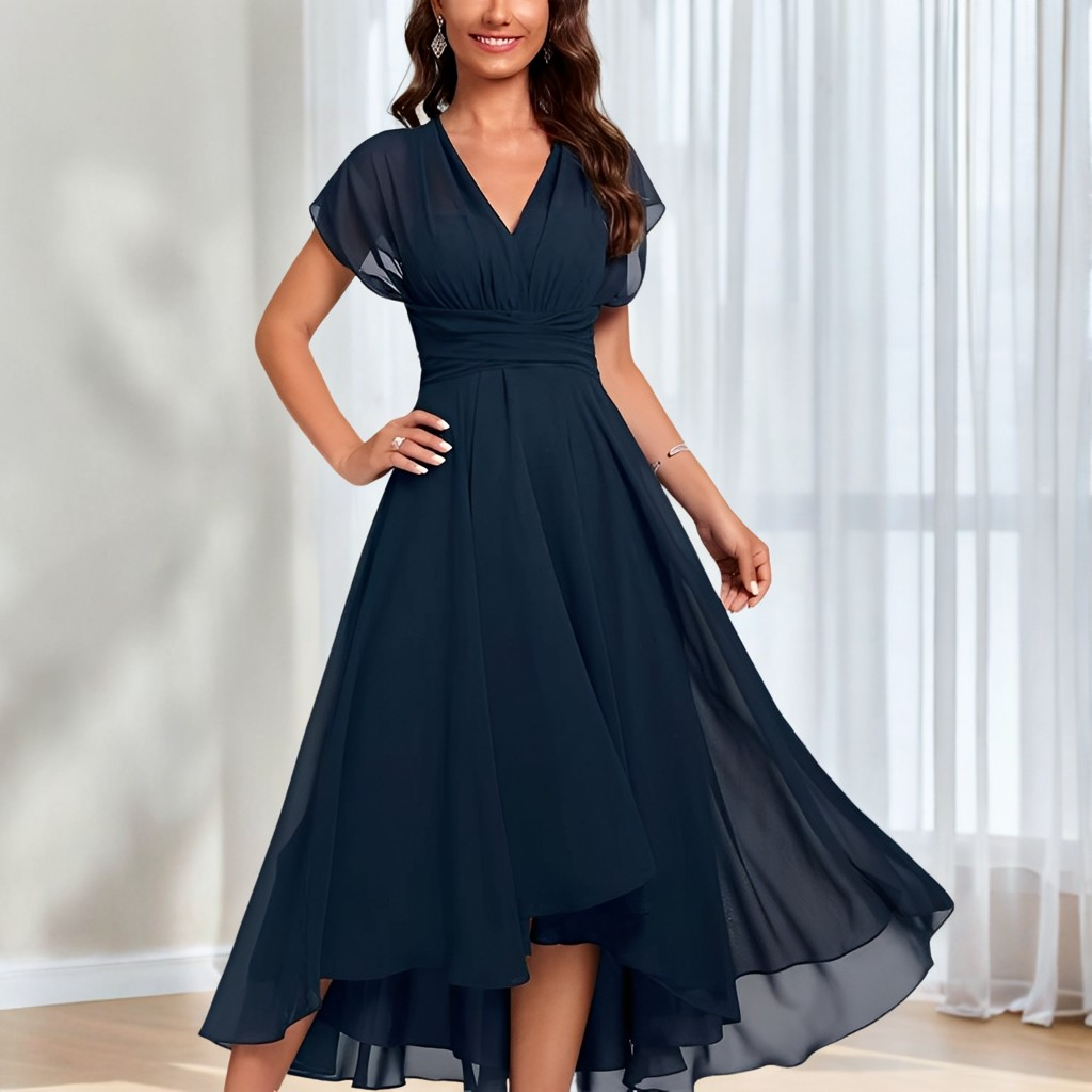 Bethel - Vestido elegante y liviano de gasa para mujeres