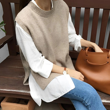 Emmeline - Chaleco de punto elegante y cómodo para mujeres