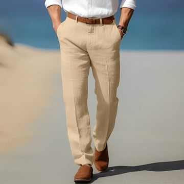 Trent - Pantalón casual y elegante de lino para hombres