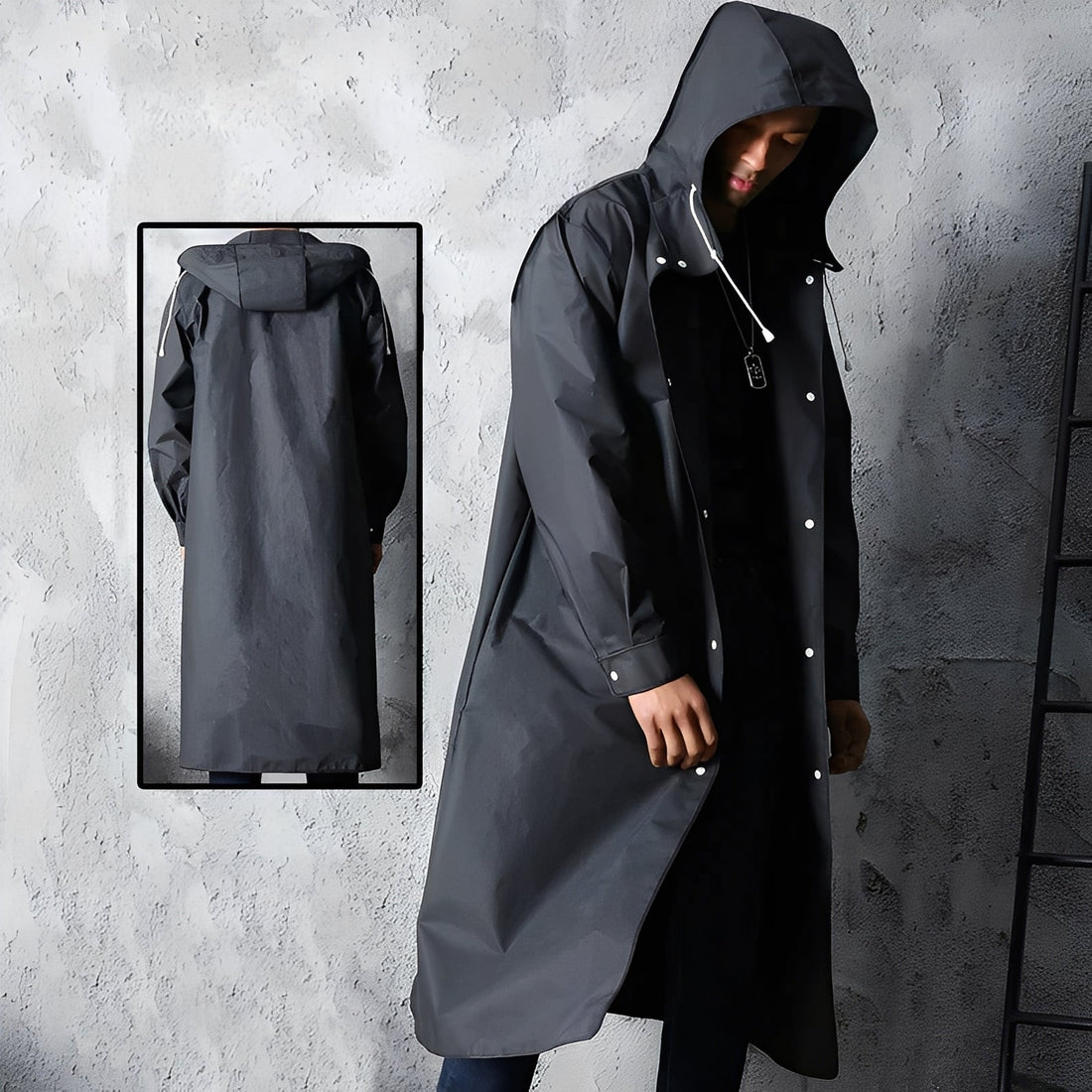 Karter - Chaqueta impermeable para hombres, muy práctica