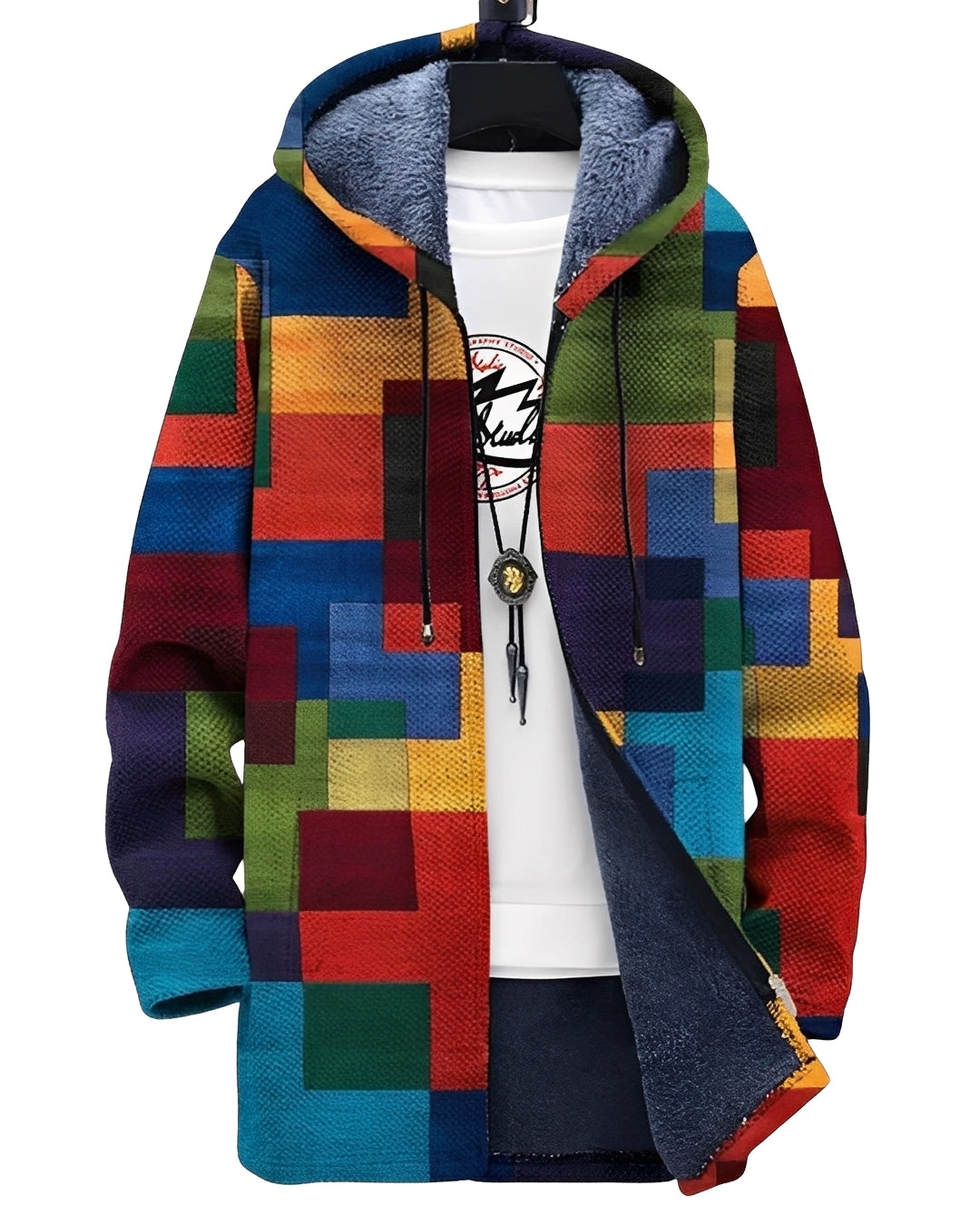 Braiden - Cárdigan elegante con diseño artístico para caballeros