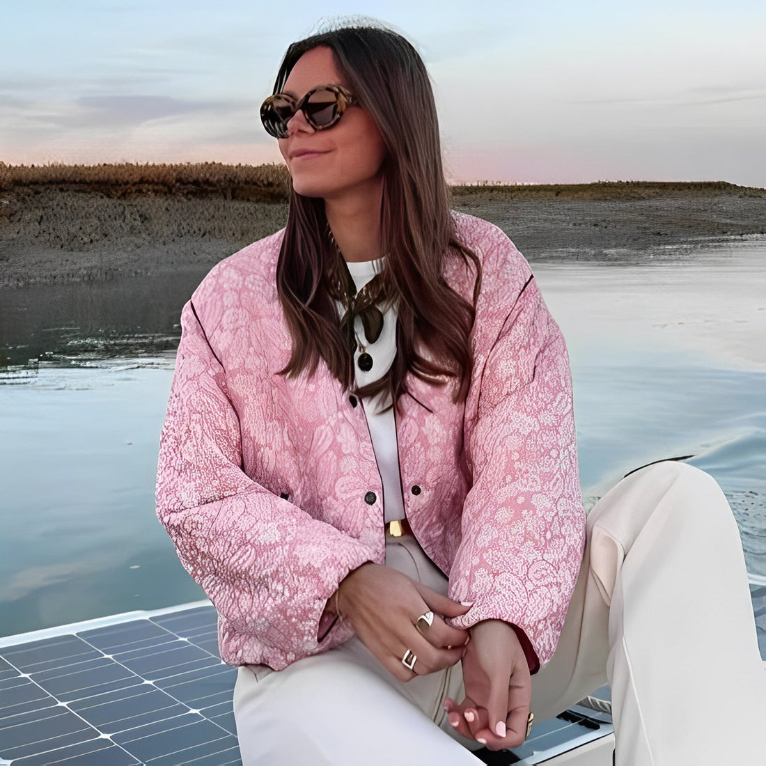 Katelyn - Chaqueta Casual Acolchada de Patchwork para Mujeres