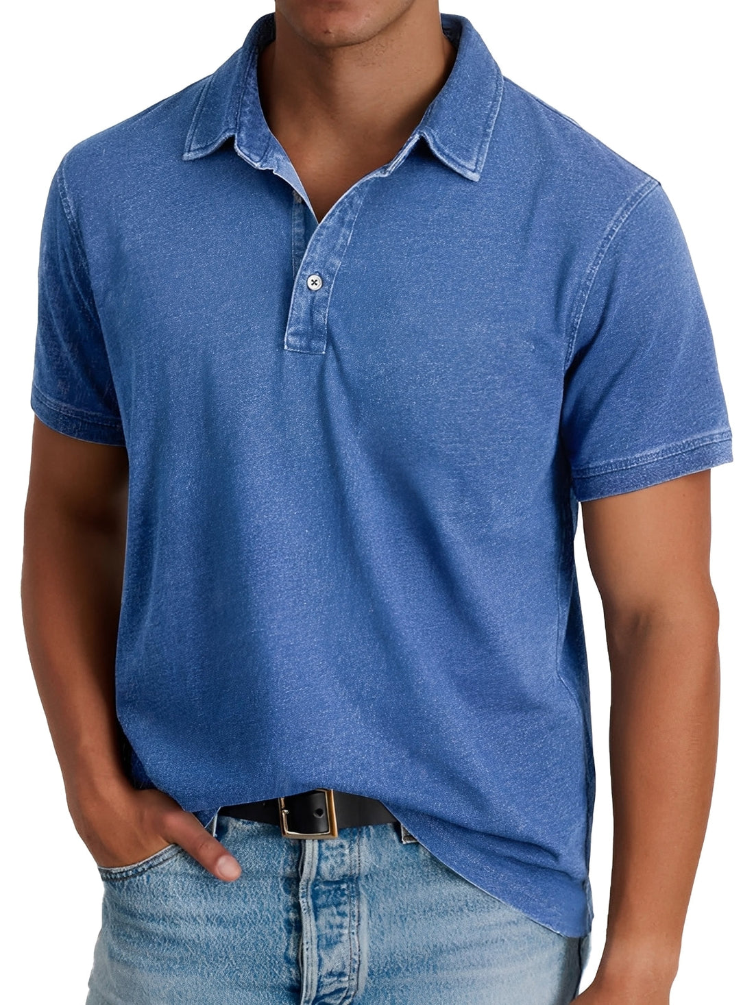 Darrell - Polo moderno con corte amplio para hombres