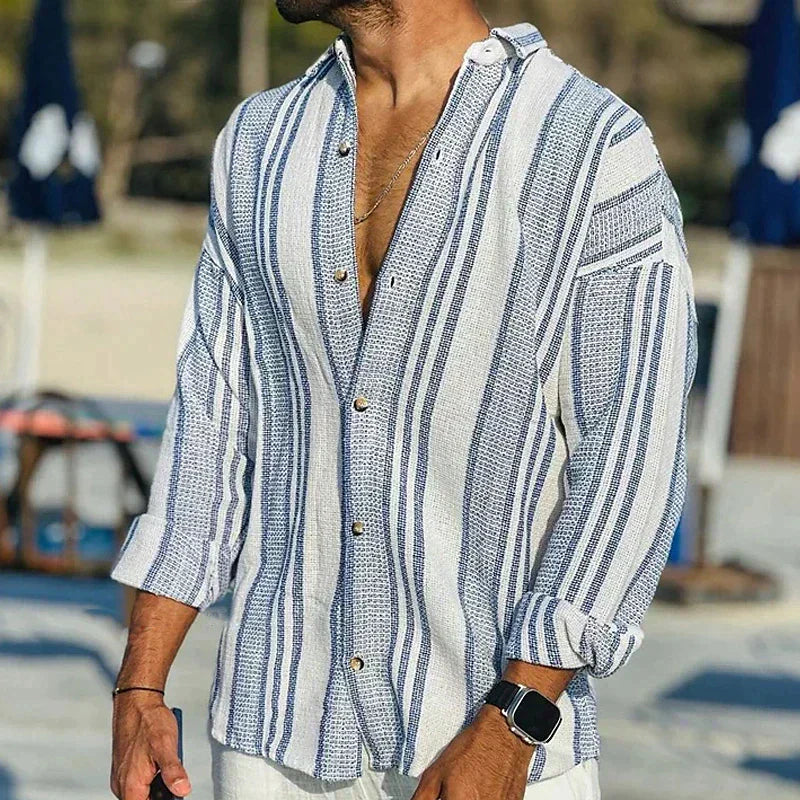 Oliver - Camisa de lino para hombres, ligereza veraniega
