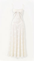 Hannah - Maxikleid - Spitzenrücken - Kleider - Weiß - Müller Mode