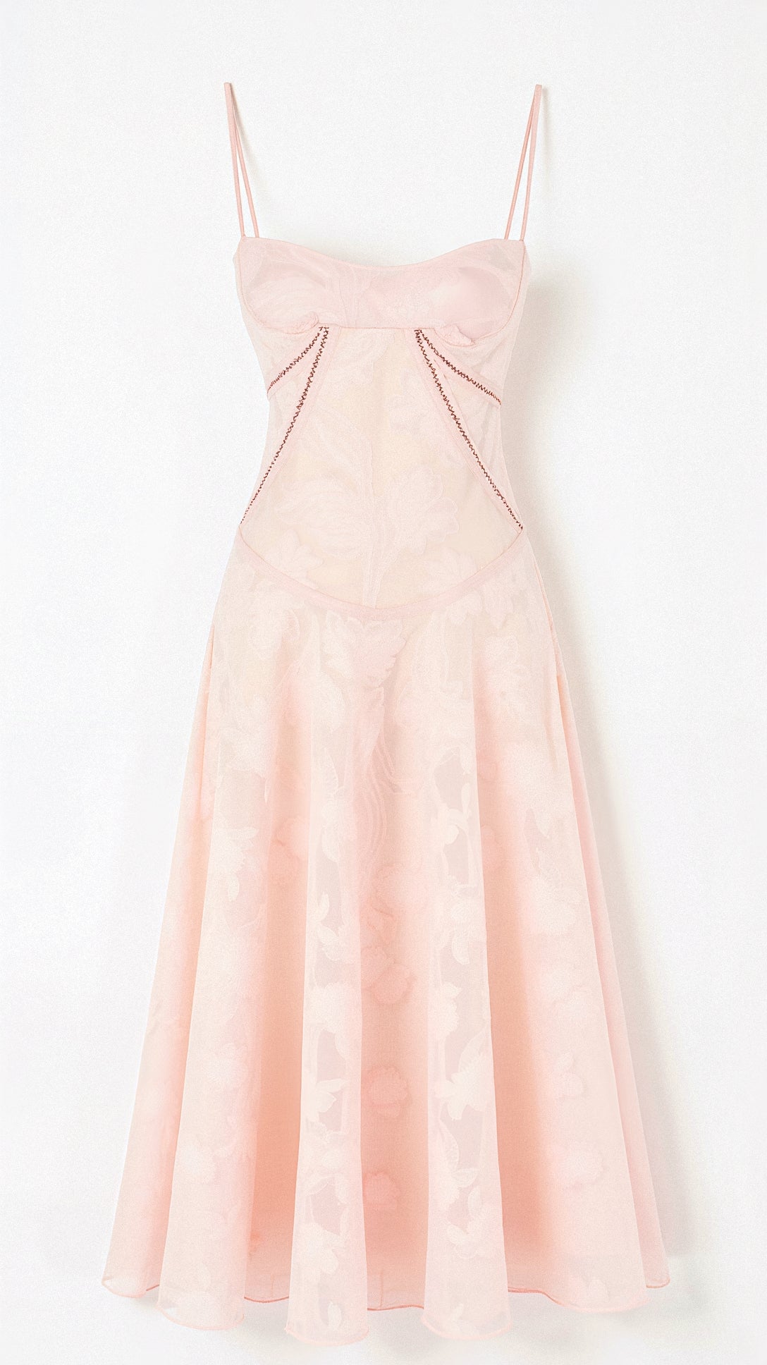Hannah - Maxikleid - Spitzenrücken - Kleider - Rosa - Müller Mode