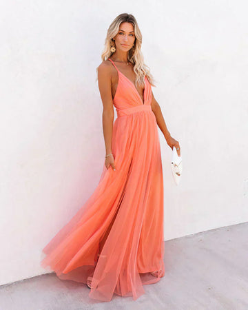Belinda - Vestido maxi fluido y chic Estilo veraniego