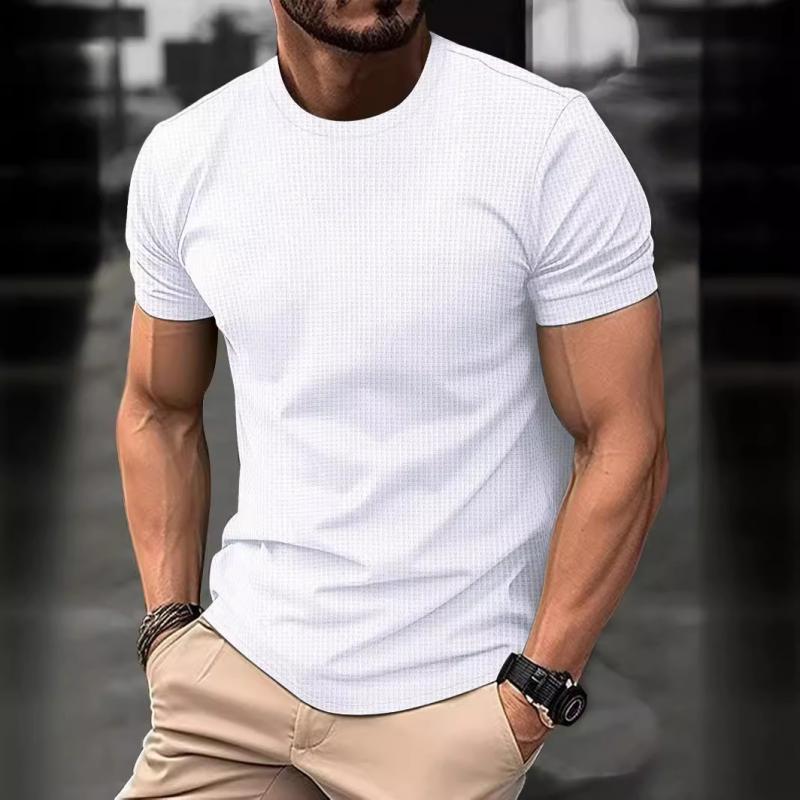 Joe - Patrón de Gofre Camiseta Comodidad y Estilo en la Vida Diaria