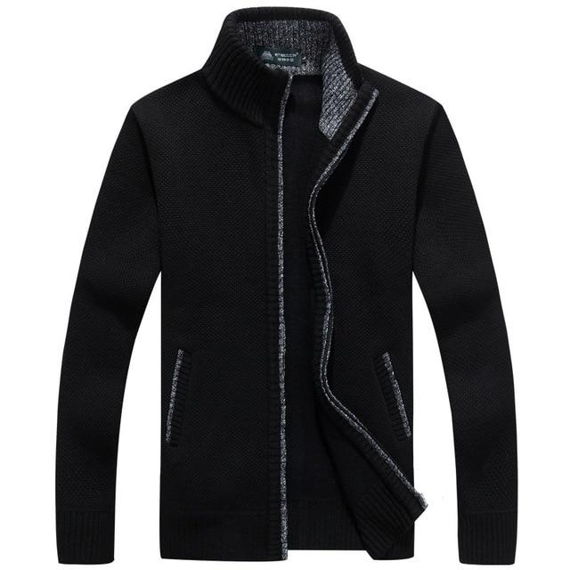 Iker – Chaqueta de Punto para Hombre con Forro de Polar