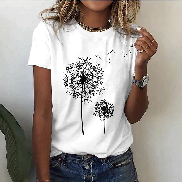 Nianna - Camiseta Mujer Verano Manga Corta