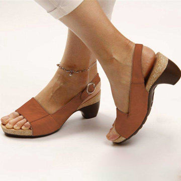 Karen - Sandalias ortopédicas con tacón para mujer
