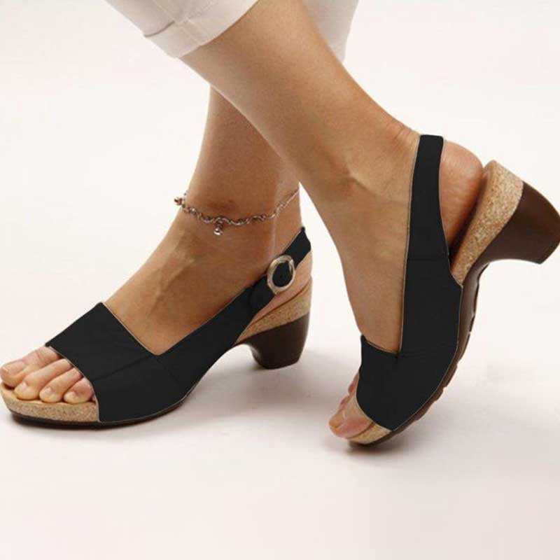 Karen - Sandalias ortopédicas con tacón para mujer